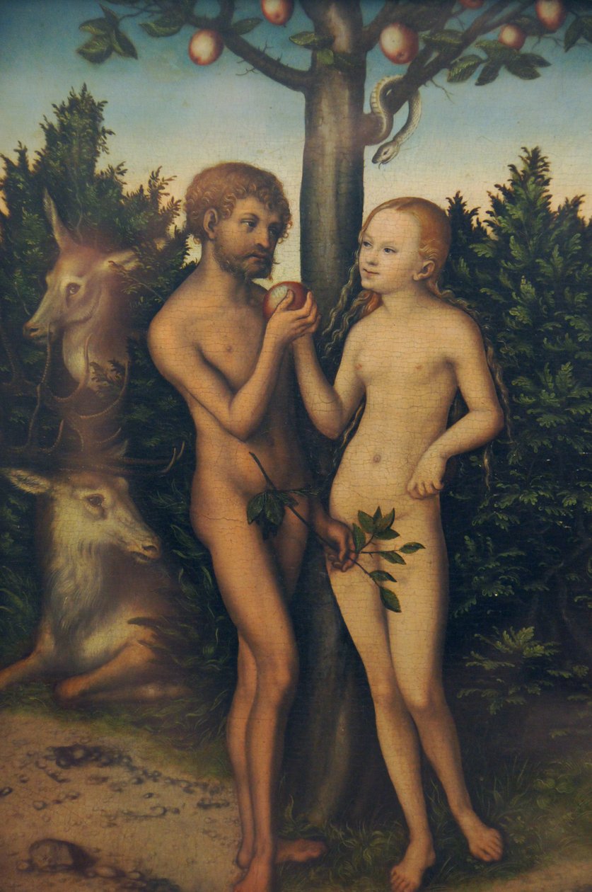 Adão e Eva de Lucas Cranach the Elder