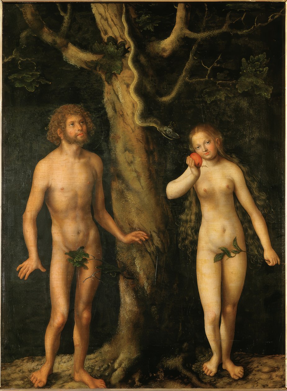 Adão e Eva de Lucas Cranach the Elder