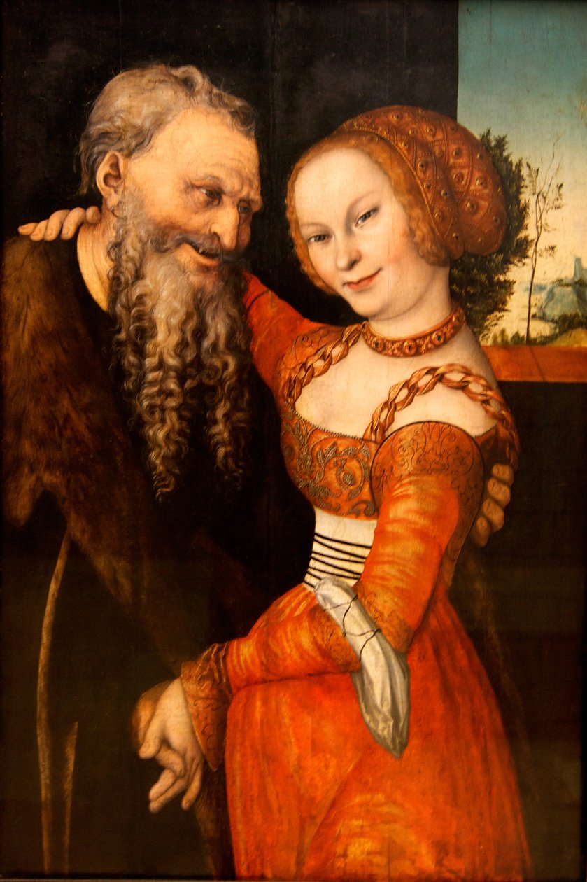 Um par mal combinado de Lucas Cranach the Elder