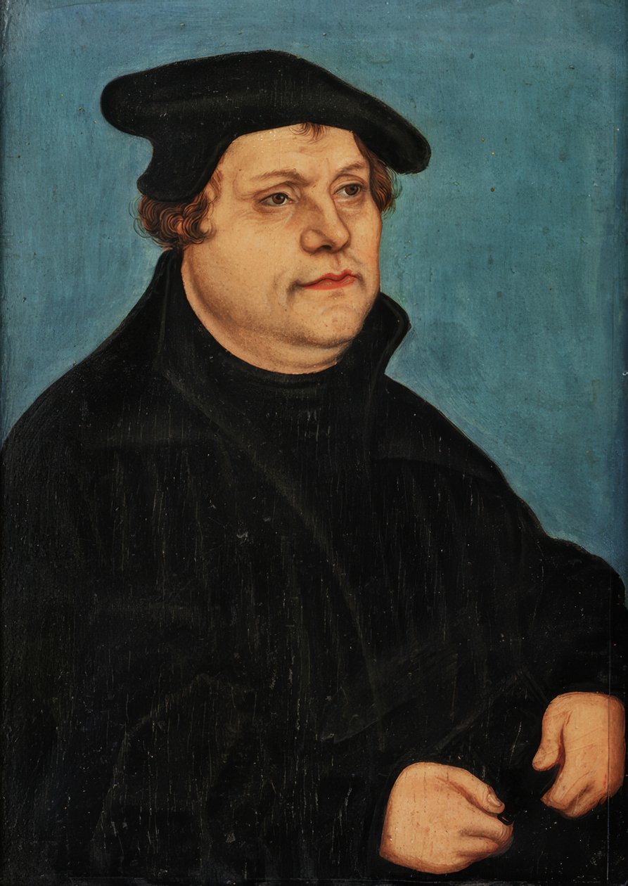 Retrato de Martinho Lutero de Lucas Cranach the Elder