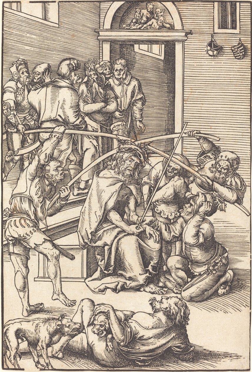 Cristo coroado de espinhos de Lucas Cranach the Elder
