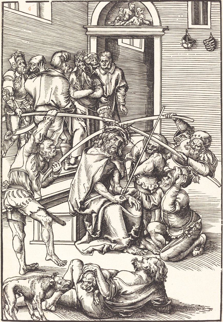 Cristo coroado de espinhos de Lucas Cranach the Elder
