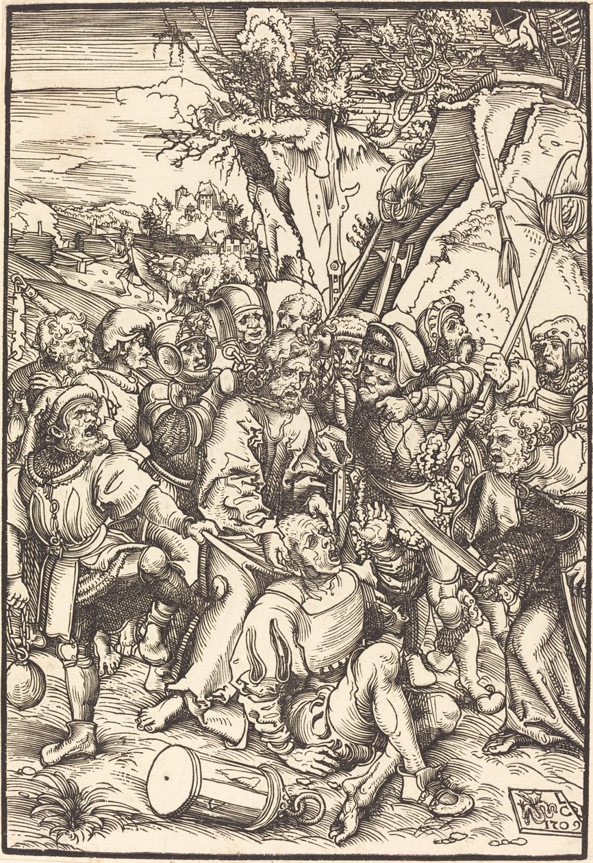 Cristo levado cativo de Lucas Cranach the Elder