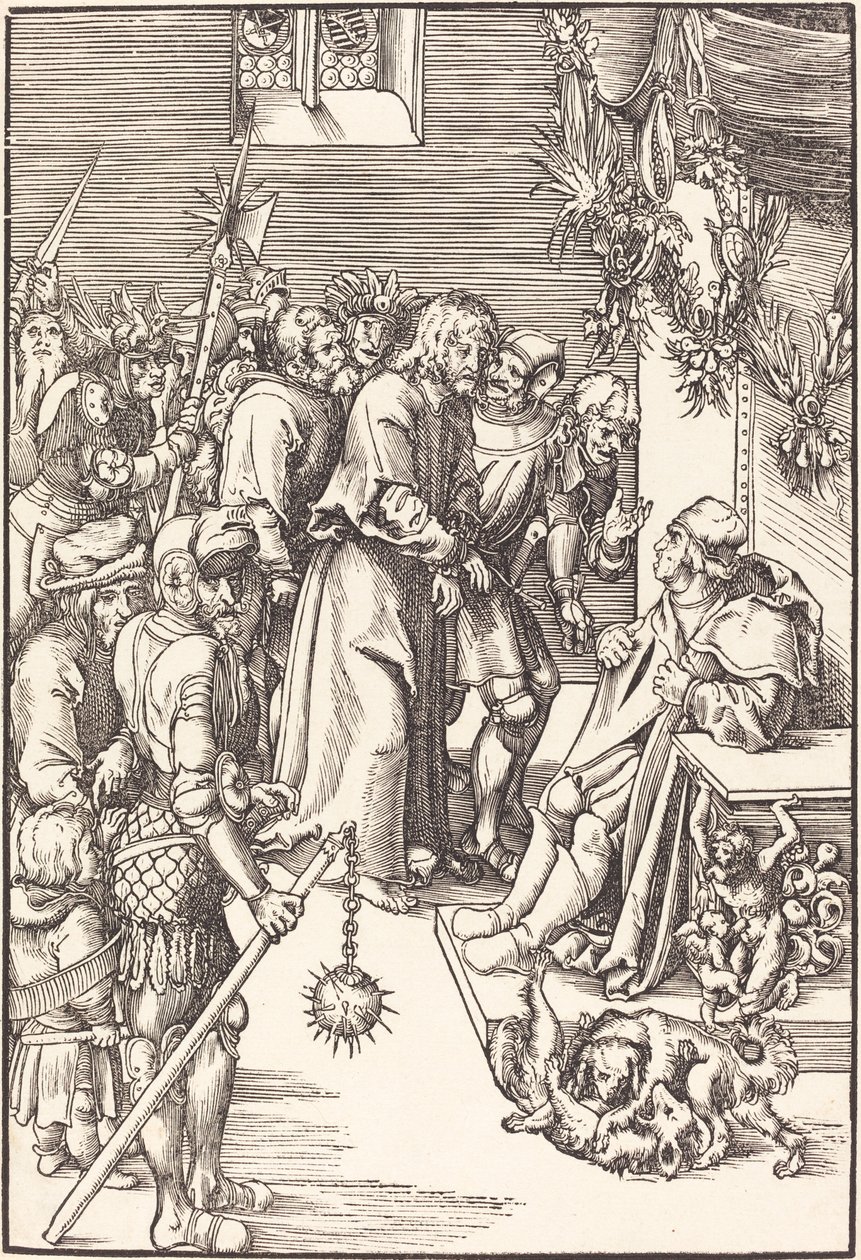 Cristo diante de Caifás de Lucas Cranach the Elder