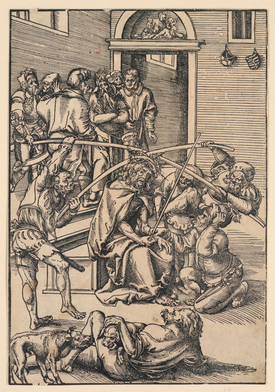 Coroação de Espinhos, ilustração de "A Paixão" de Lucas Cranach the Elder