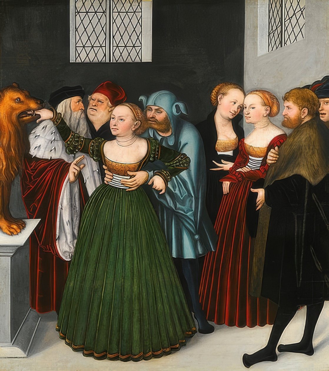 Die Bocca della Verità (Mund der Wahrheit). Um 1525-28 de Lucas Cranach the Elder