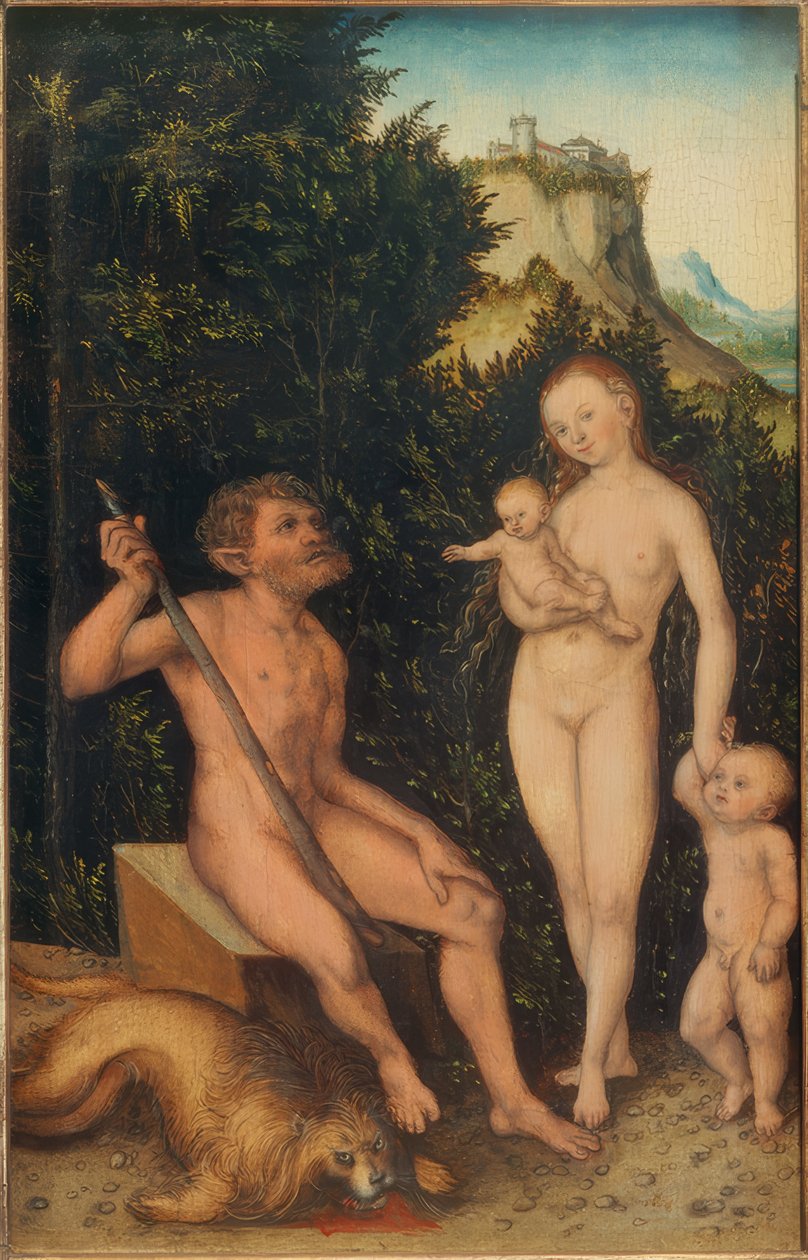 Família da Natureza Pessoas de Lucas Cranach the Elder