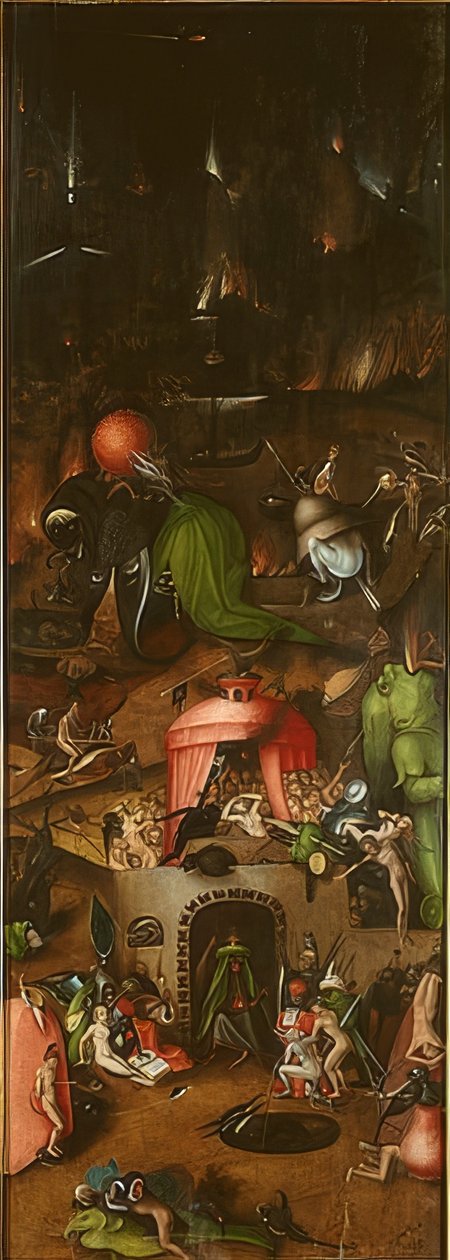 Altar alado com o juízo final. Por volta de 1524 de Lucas Cranach the Elder