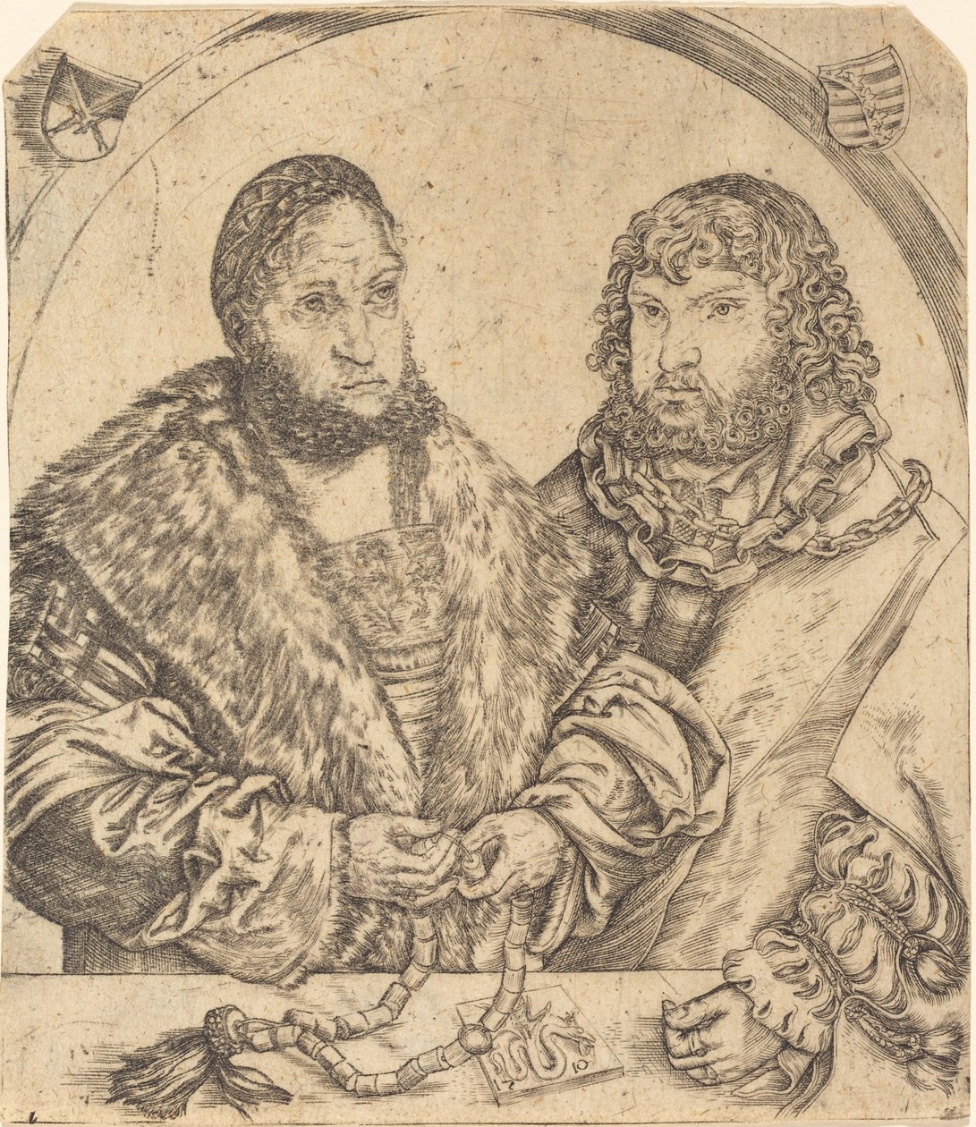 Frederico, o Sábio e João Constante da Saxônia de Lucas Cranach the Elder