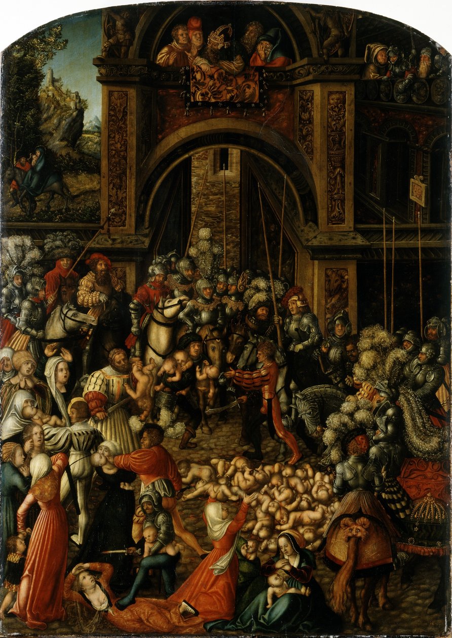 Alemão: Bethlehemitischer Kindermort O Massacre dos Inocentes de Lucas Cranach the Elder