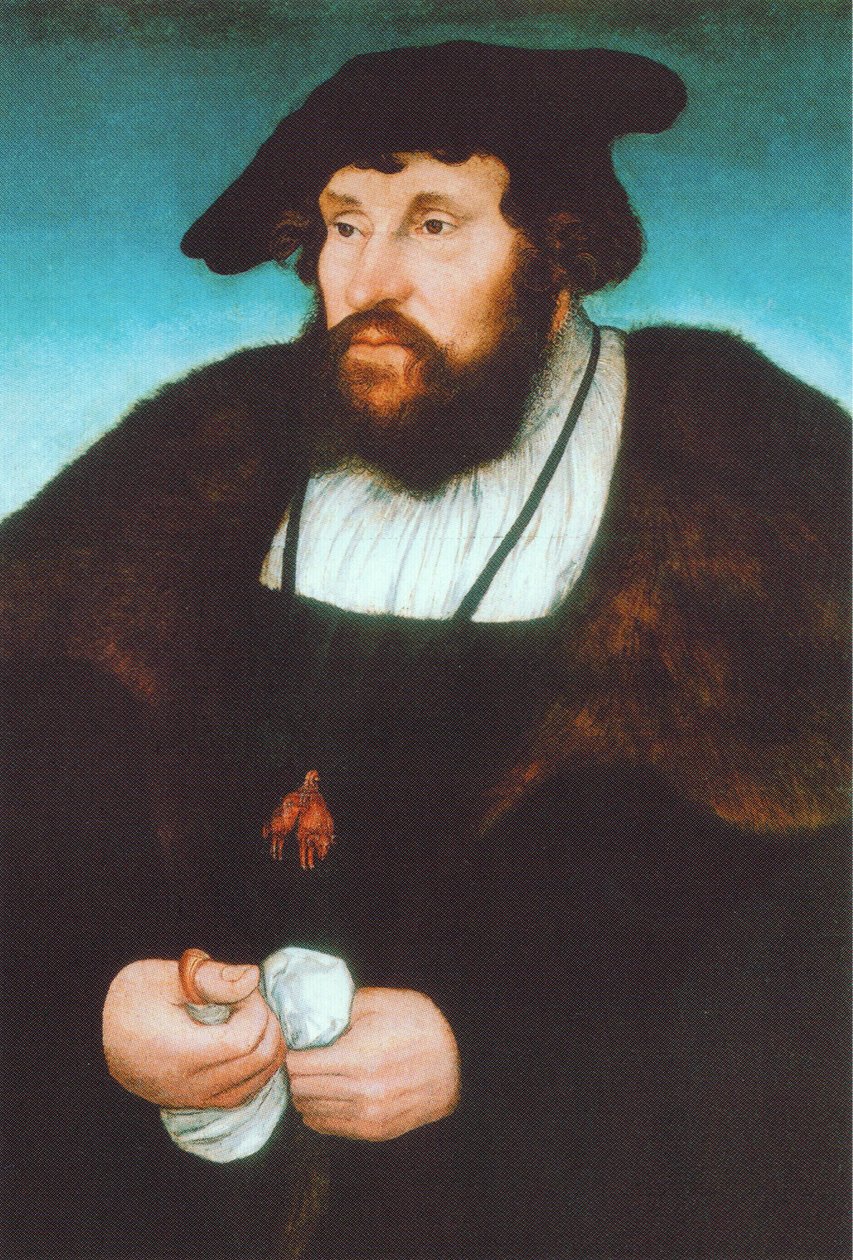 Alemão: Bildnis Christians II, König von Dänemark Retrato de Christian II, Rei da Dinamarca de Lucas Cranach the Elder