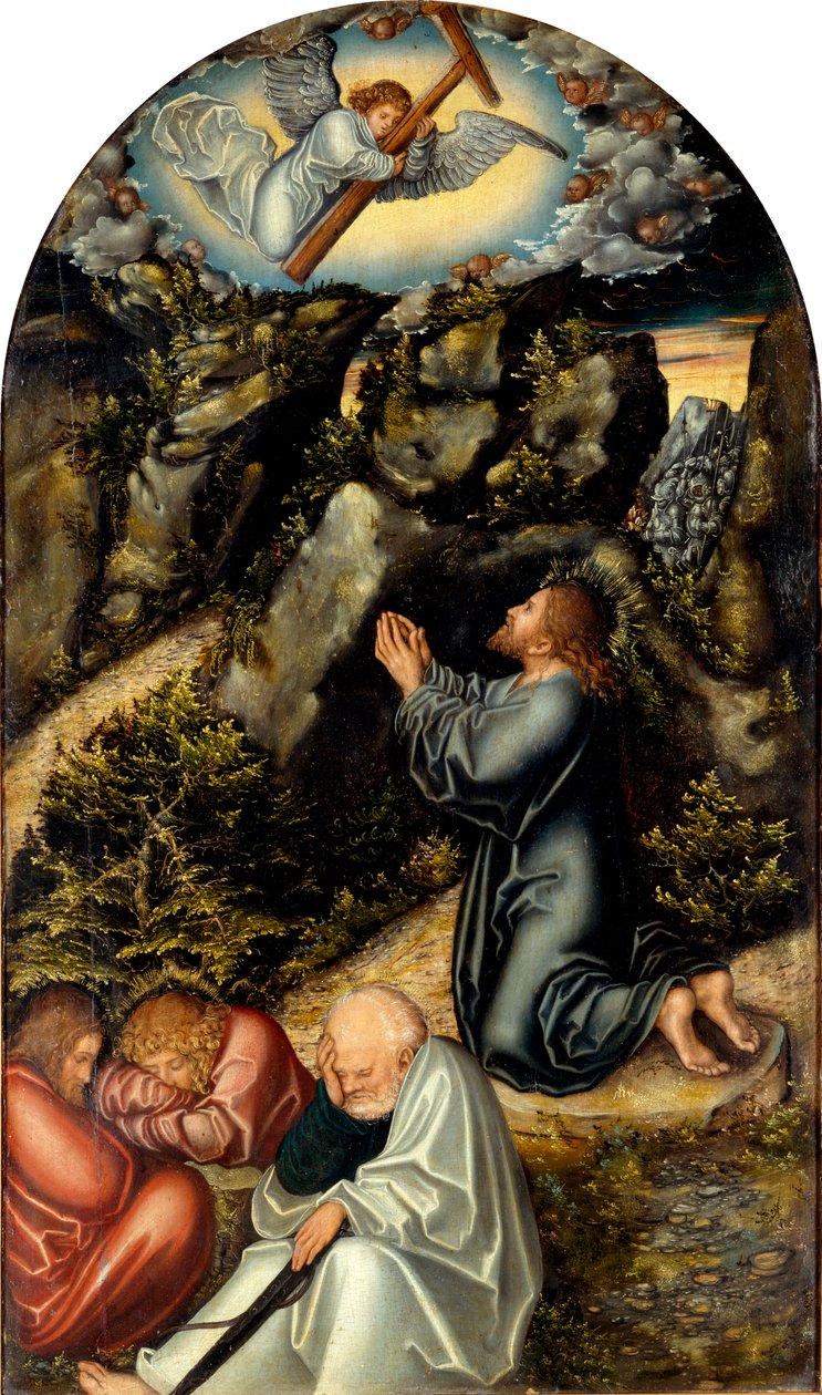 Alemão: Christus am Ölberg Agonia no Jardim de Lucas Cranach the Elder