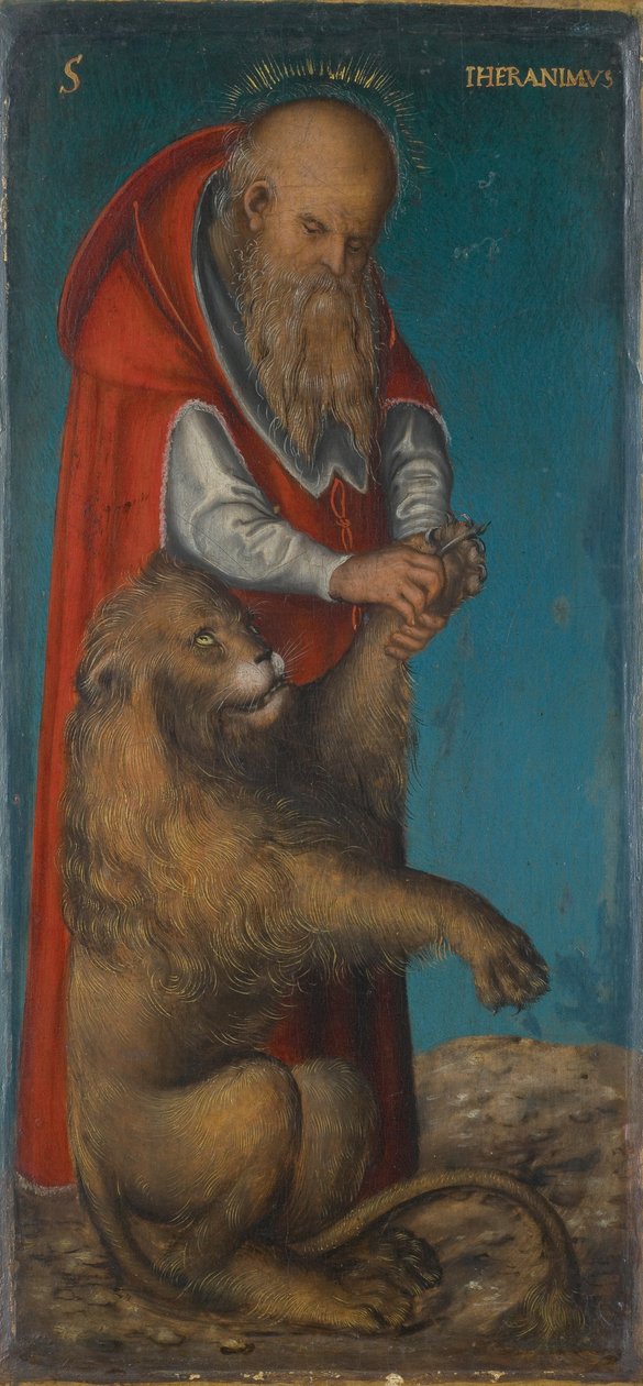 Alemão: Hl. Hieronymus Saint Jerome de Lucas Cranach the Elder