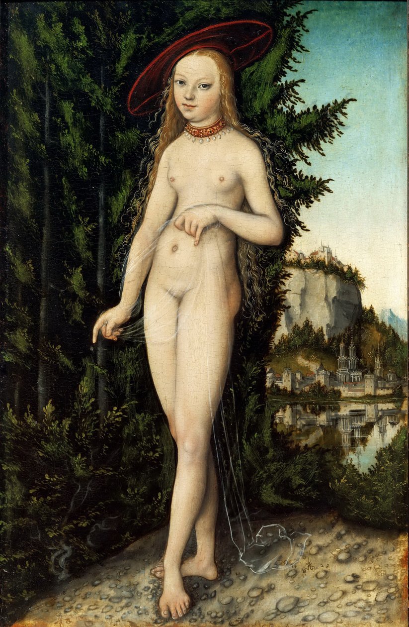 Alemão: Standing Venus in a Landscape Venus in a Landscape de Lucas Cranach the Elder