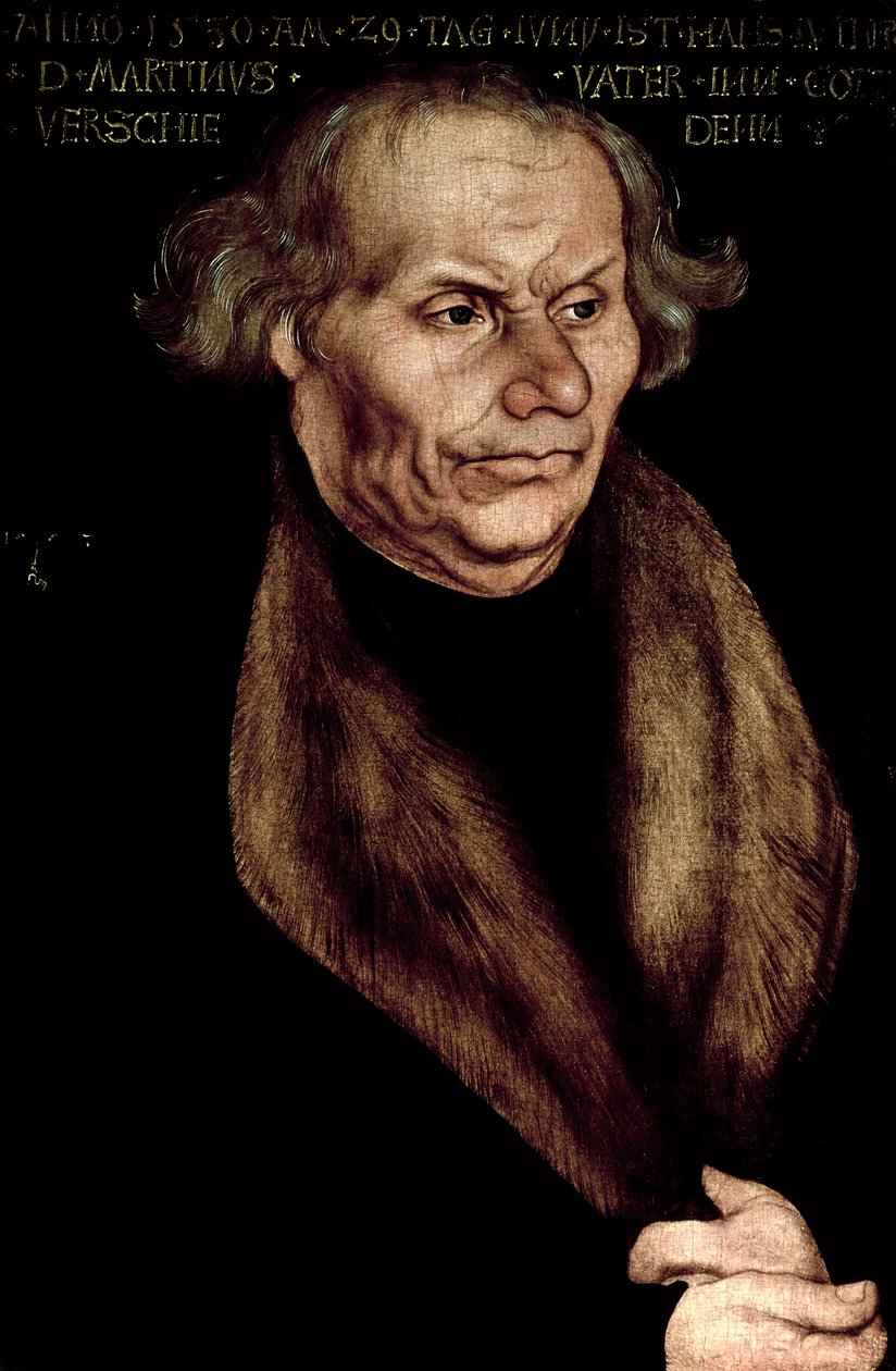 Hans Luther (1459-1530), pai de Martinho Lutero de Lucas Cranach the Elder