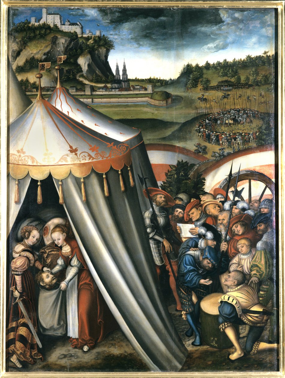 Judith na tenda de Holofernes, 1531 de Lucas Cranach the Elder