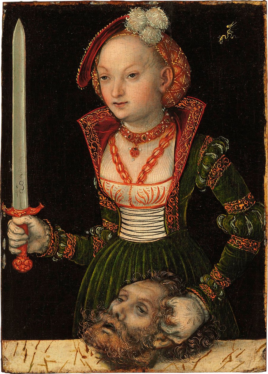 Judite com a cabeça de Holofernes de Lucas Cranach the Elder