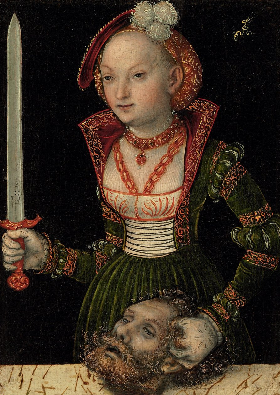 Judite com a cabeça de Holofernes de Lucas Cranach the Elder