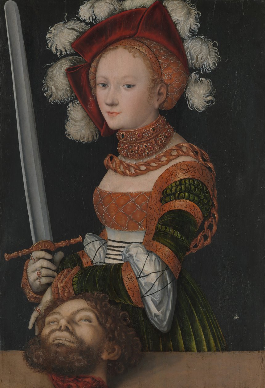 Judith com a cabeça de Holofernes, ca. 1530 de Lucas Cranach the Elder