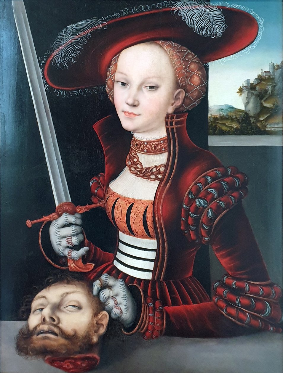 Judite com a cabeça de Holofernes de Lucas Cranach the Elder