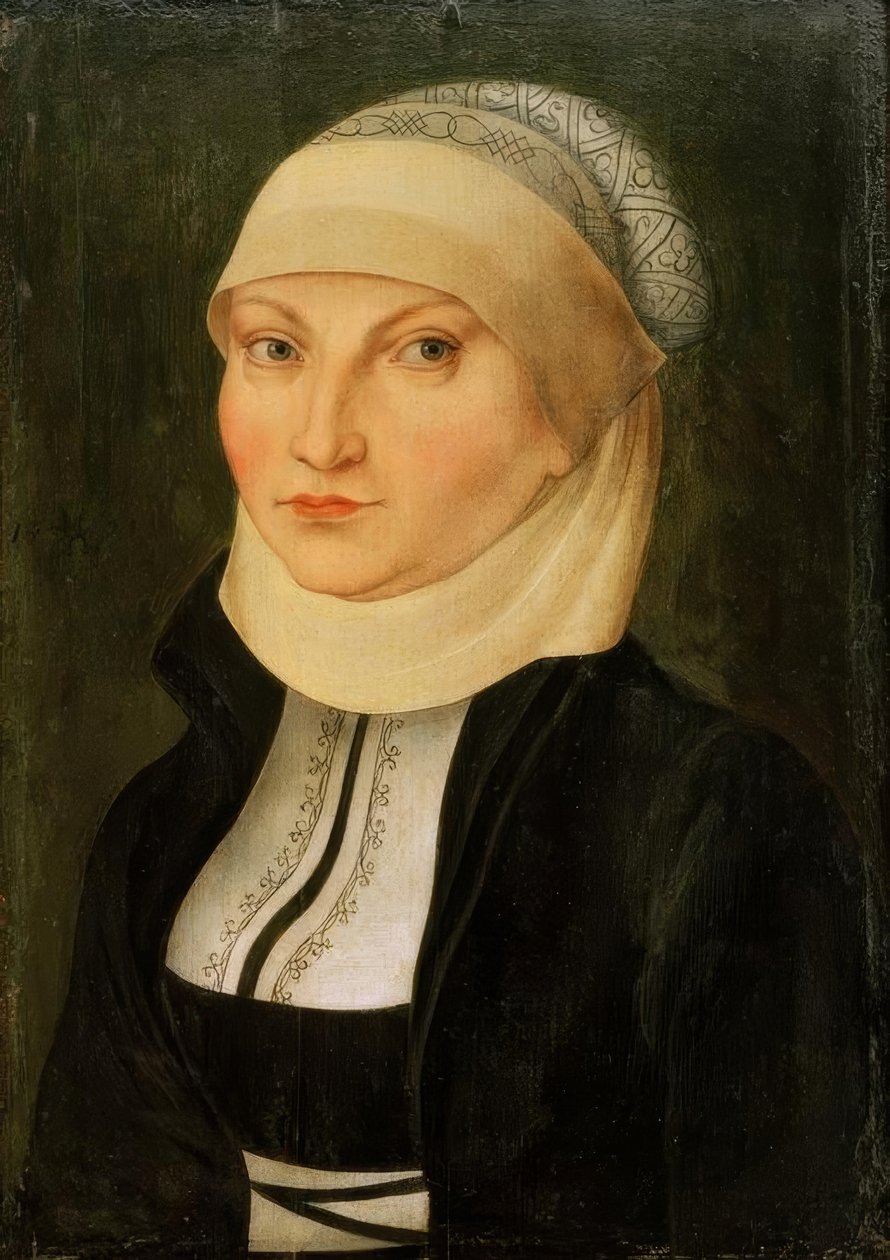 Katharina von Bora, esposa de Martin Luther, Lippendorf (Saxônia) de Lucas Cranach the Elder