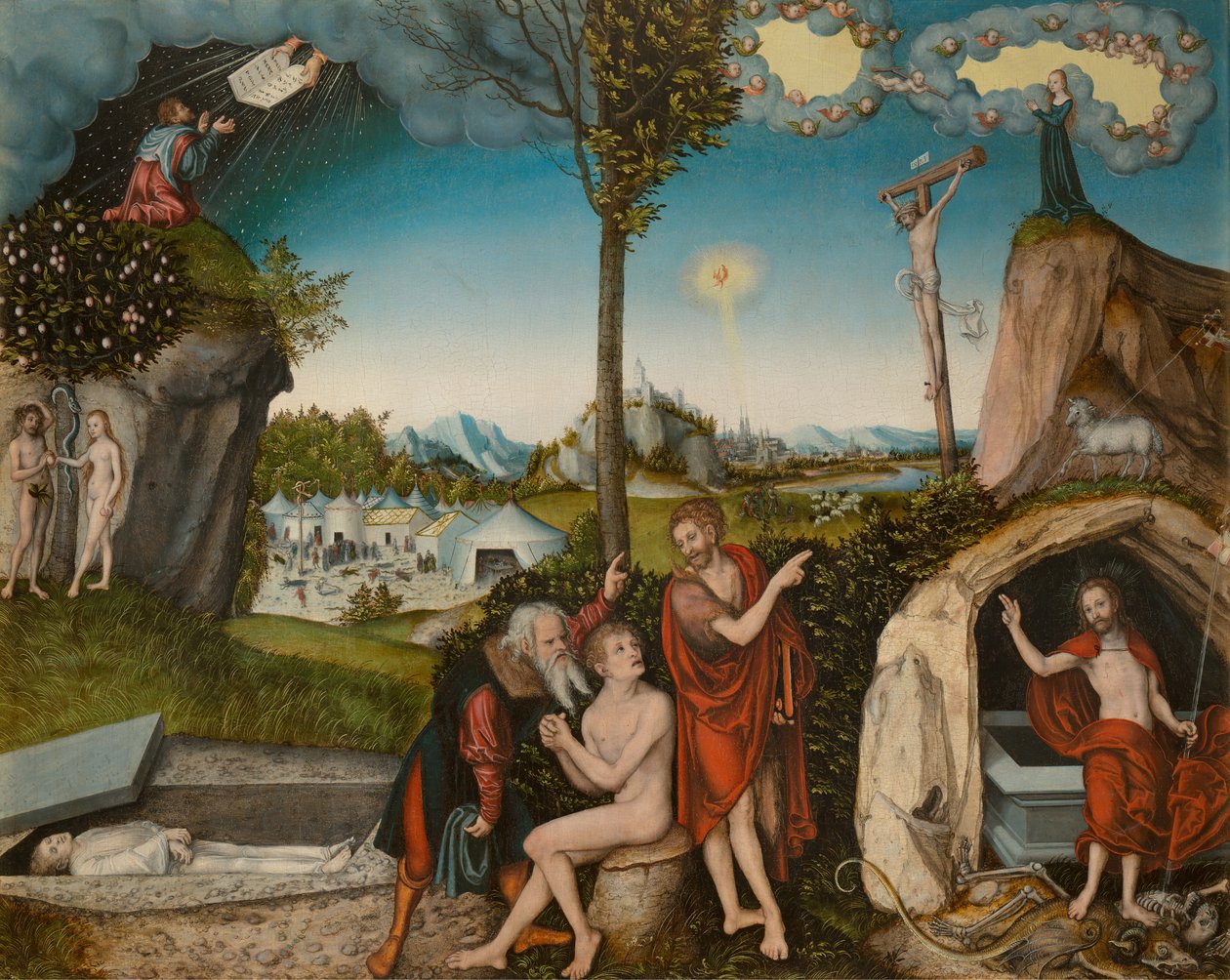 Lei e Graça de Lucas Cranach the Elder