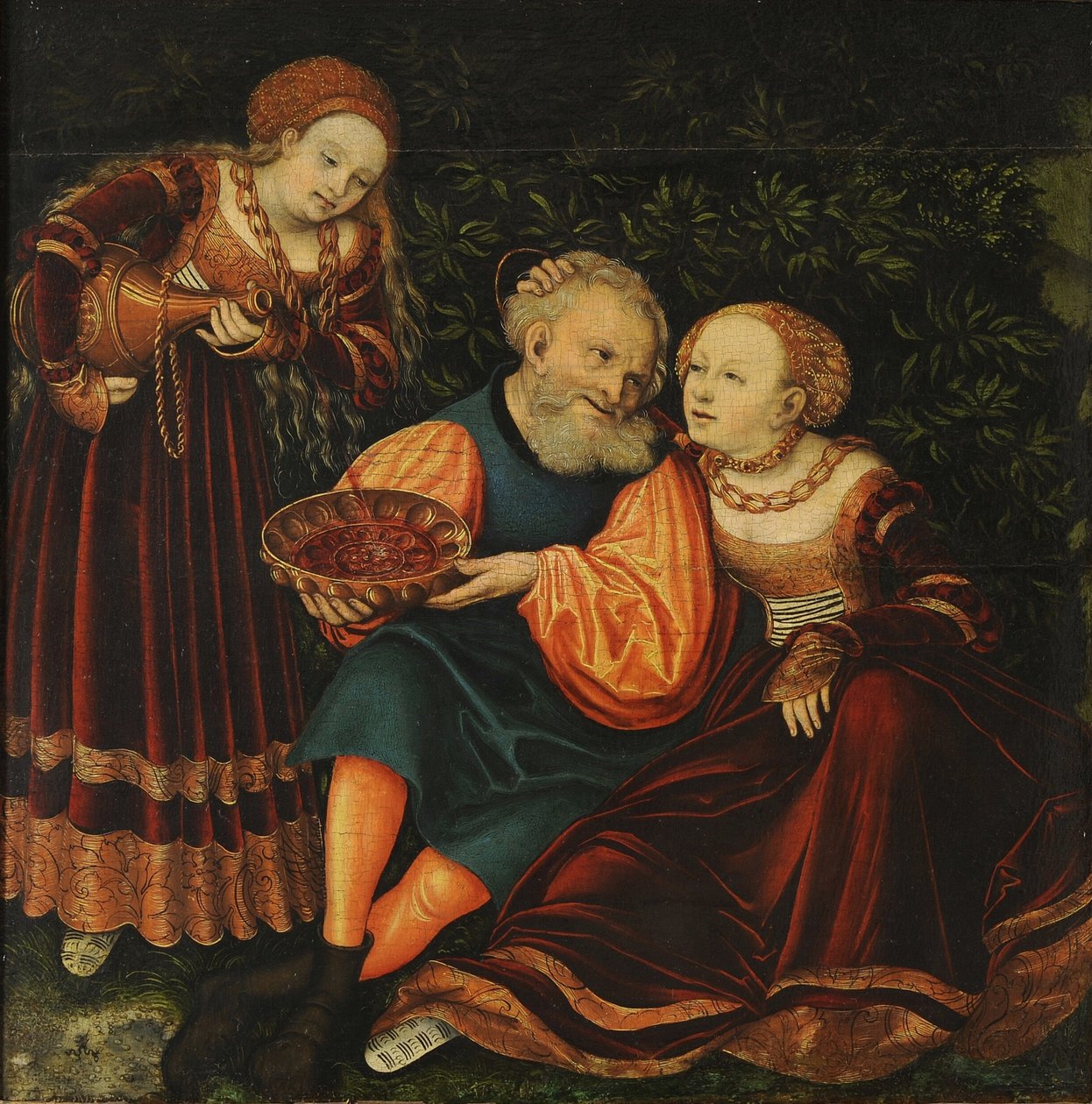 Ló e suas filhas de Lucas Cranach the Elder