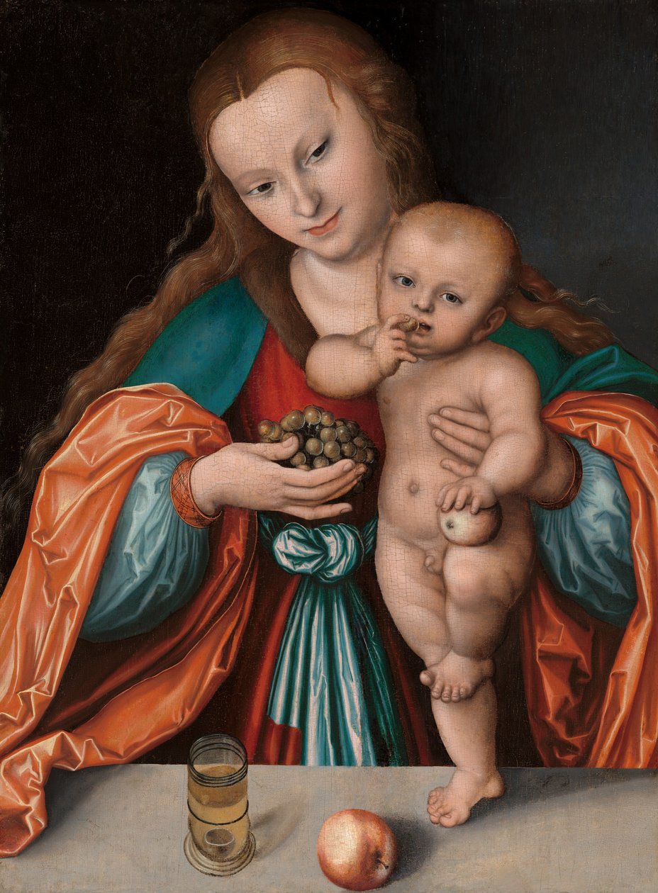 Madonna e criança de Lucas Cranach the Elder