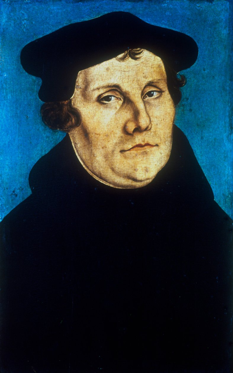 Martinho Lutero, reformador protestante alemão, c1529 de Lucas Cranach the Elder
