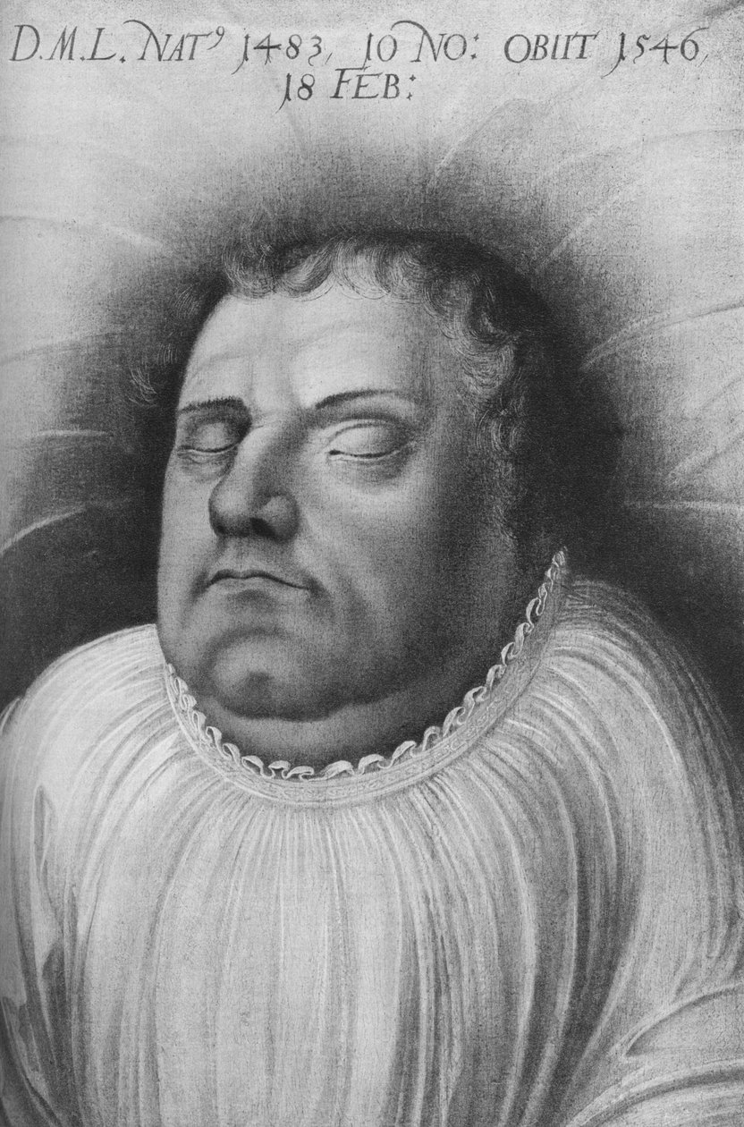 Martin Luther, monge alemão, padre, professor de teologia e figura seminal do Reforço Protestante de Lucas Cranach the Elder