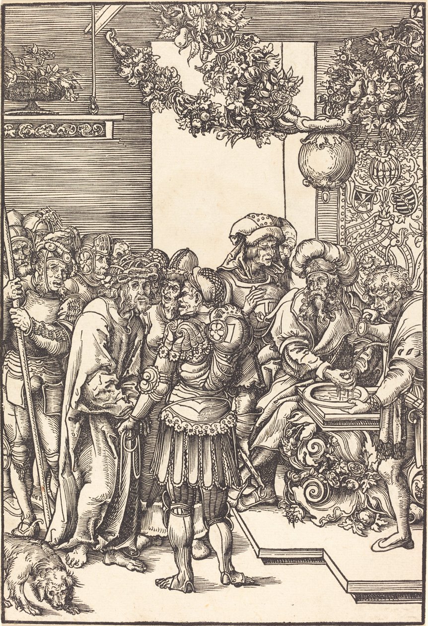 Pilatos lavando as mãos de Lucas Cranach the Elder