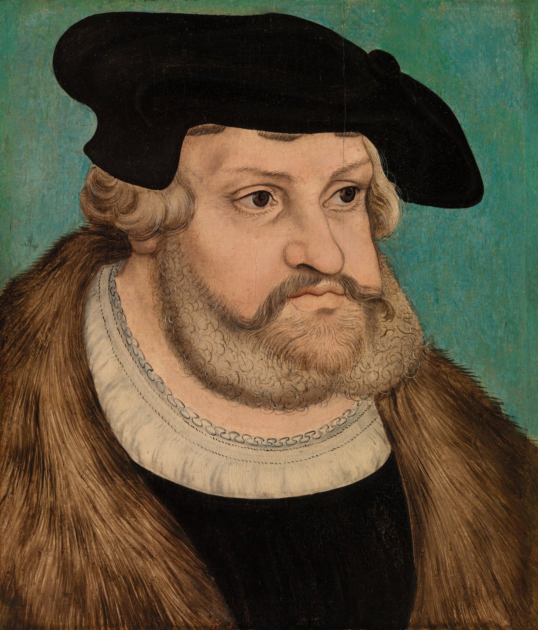 Retrato de Frederico o Sábio, Duque da Saxónia de Lucas Cranach the Elder