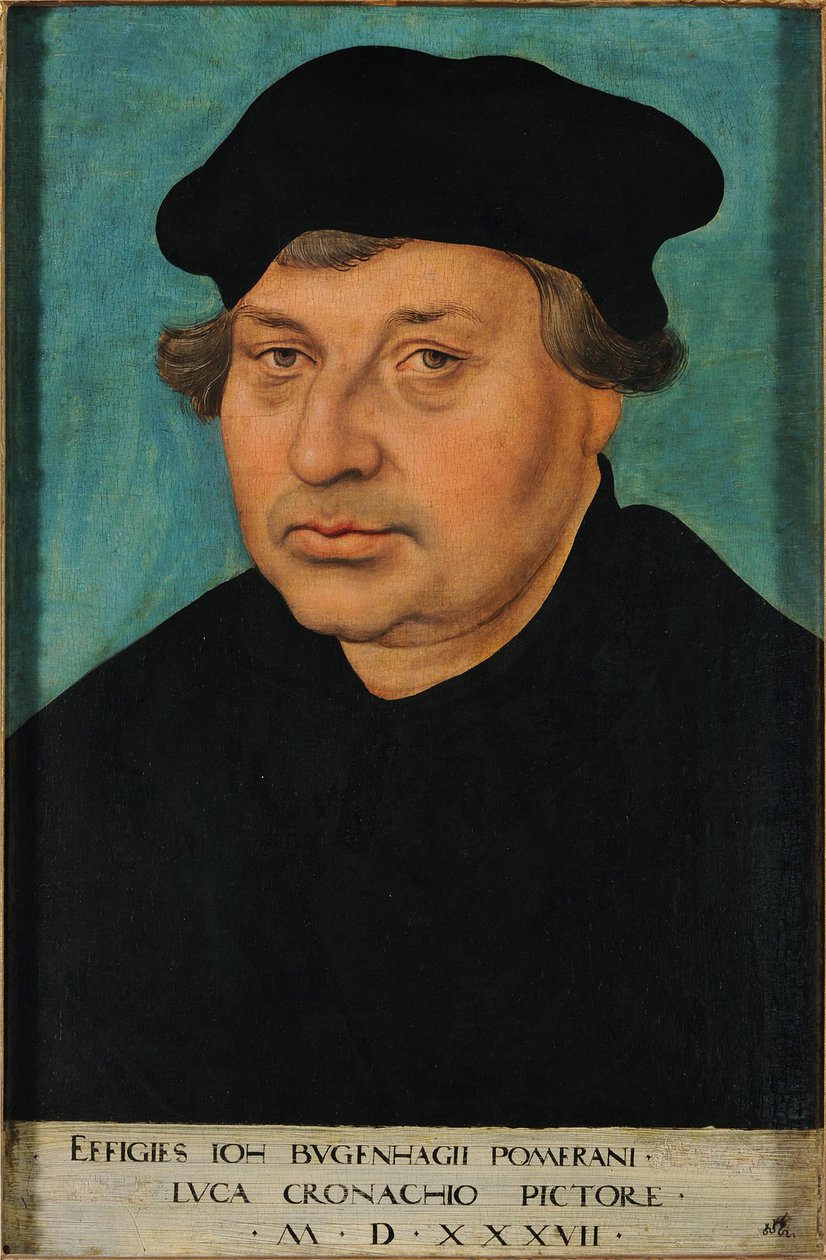 Retrato de Johannes Bugenhagen de Lucas Cranach the Elder