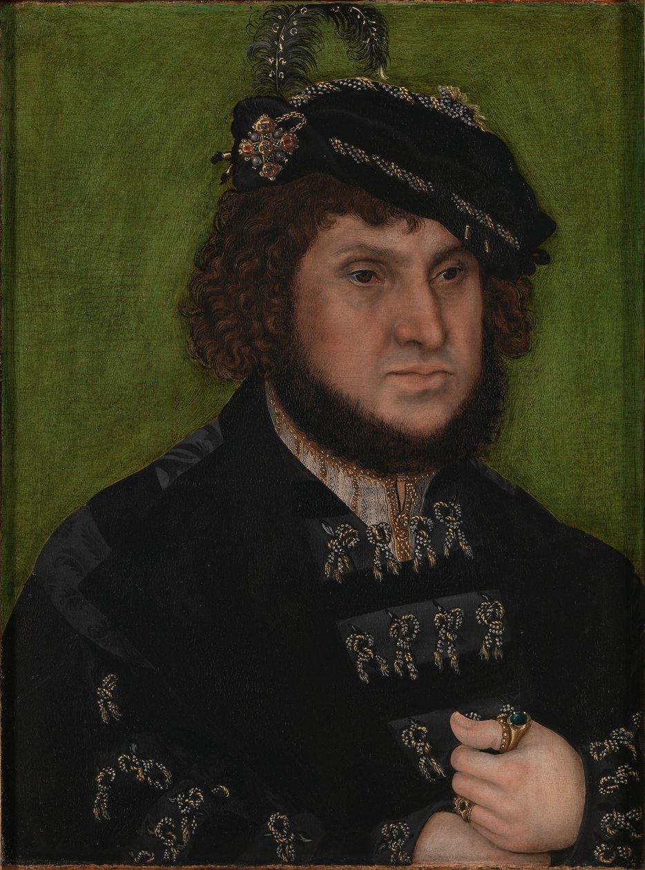 Retrato de João, Eleitor da Saxónia de Lucas Cranach the Elder