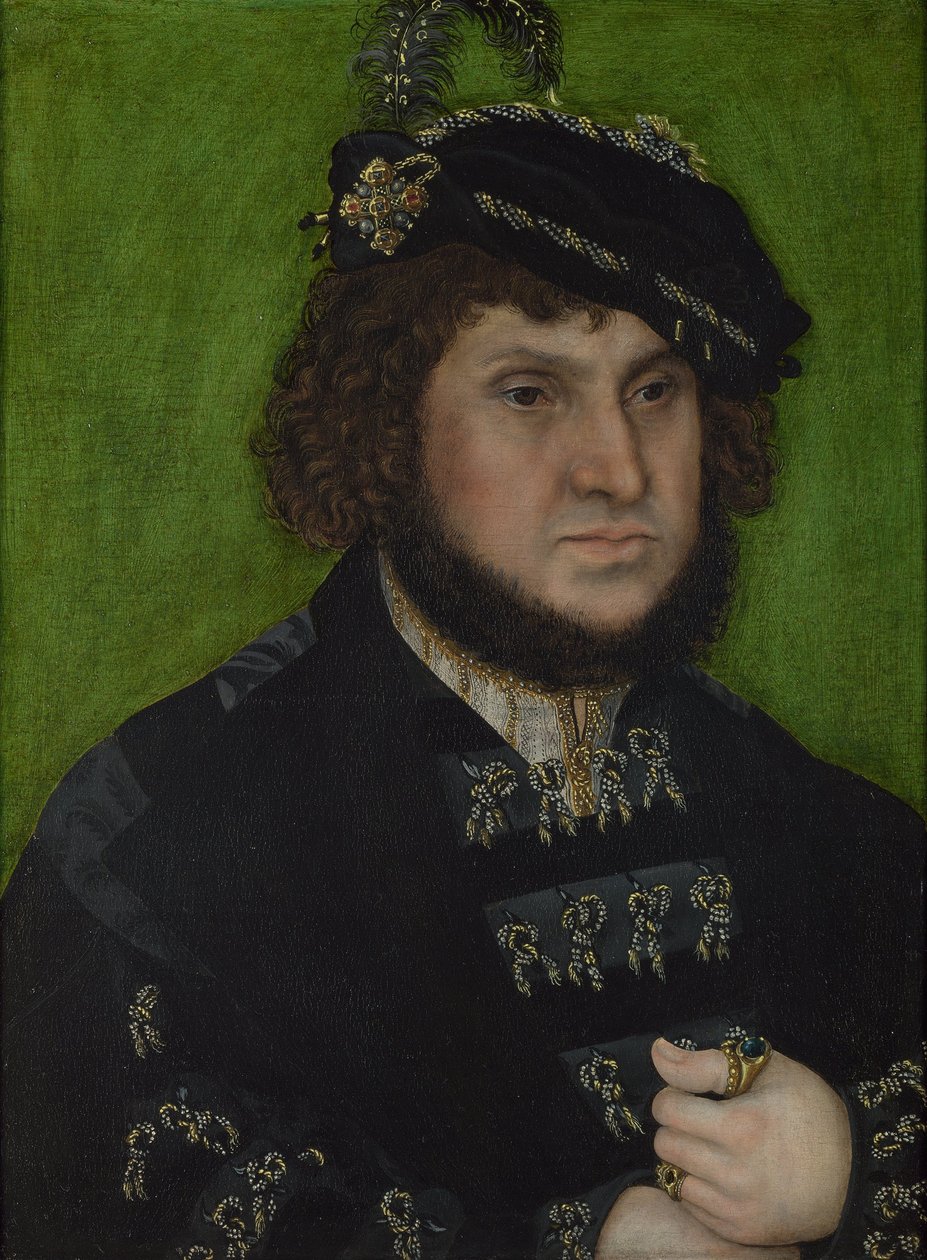 Retrato de João da Saxônia 1468-1532, 1509 de Lucas Cranach the Elder