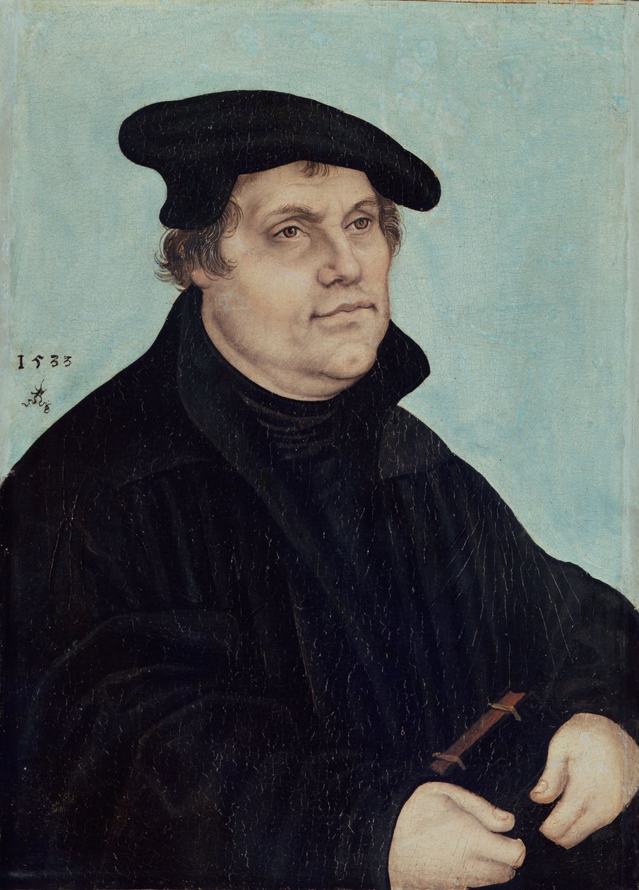 Retrato de Martinho Lutero de Lucas Cranach the Elder