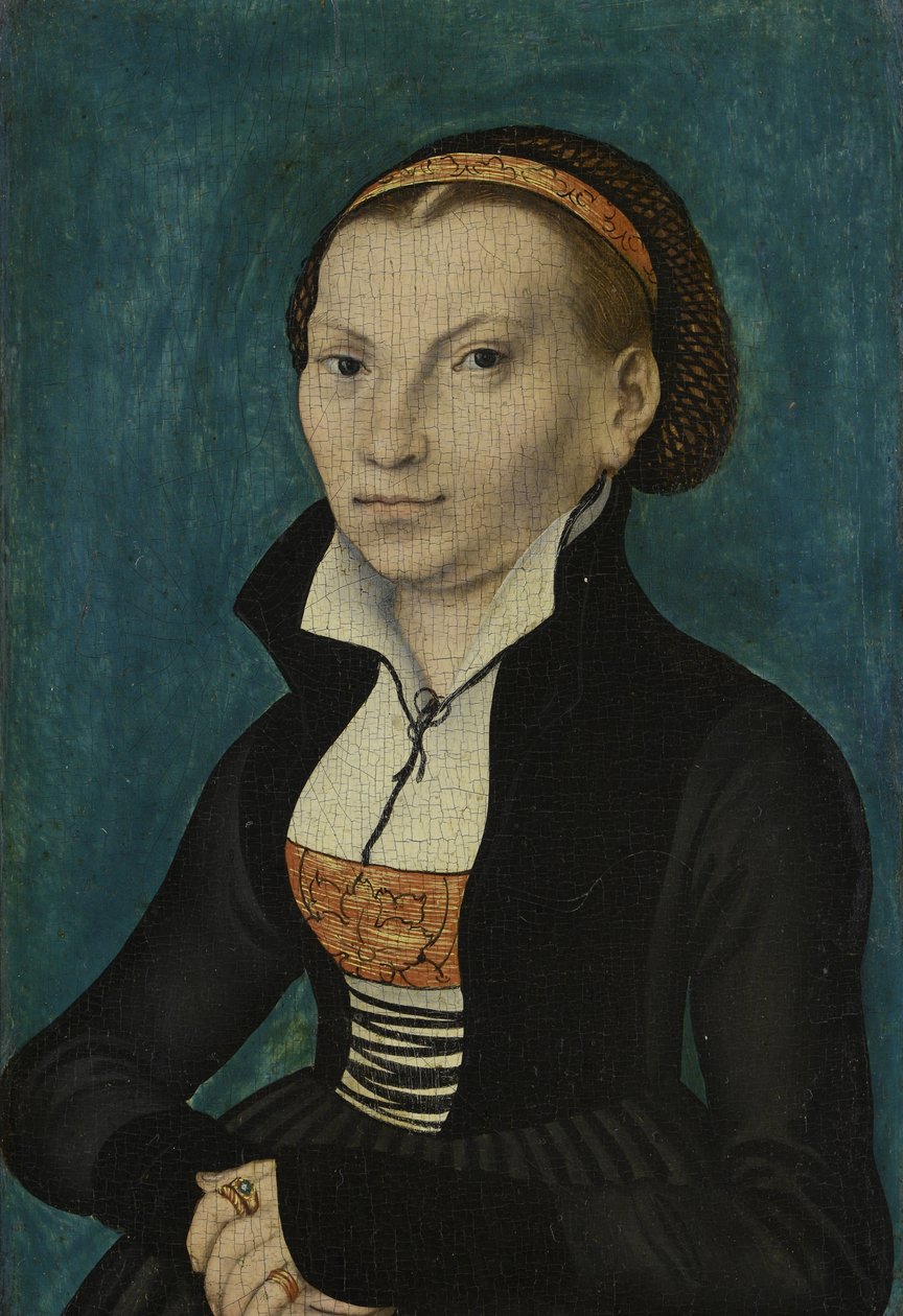 Retratos de Martinho Lutero e Katharina von Bora de Lucas Cranach the Elder