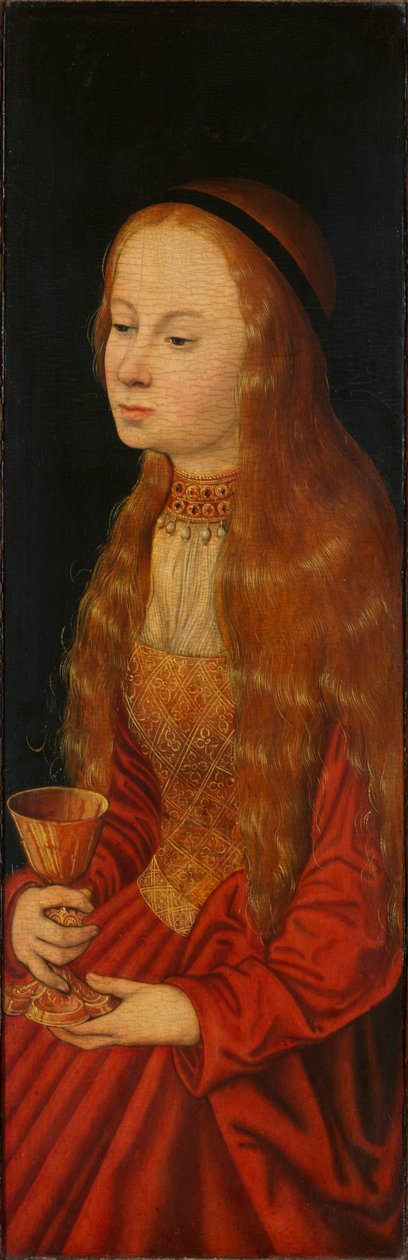Santa Bárbara, início do século XVI.. de Lucas Cranach the Elder
