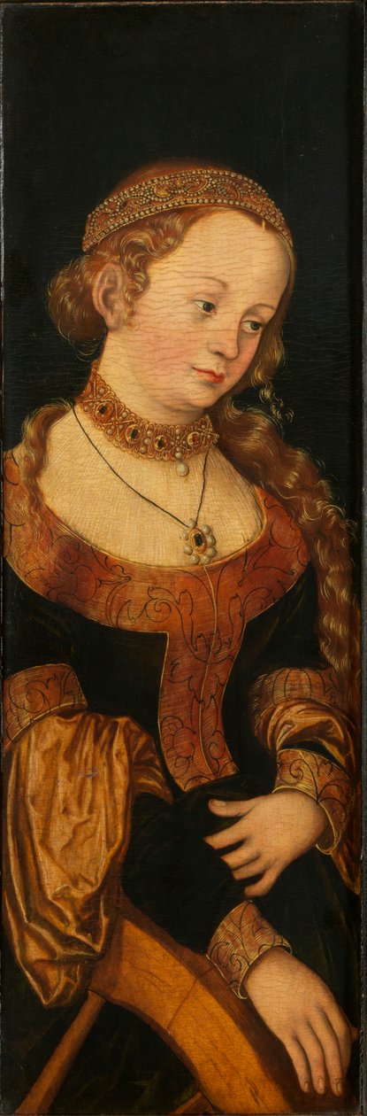 Santa Catarina, início do século XVI.. de Lucas Cranach the Elder
