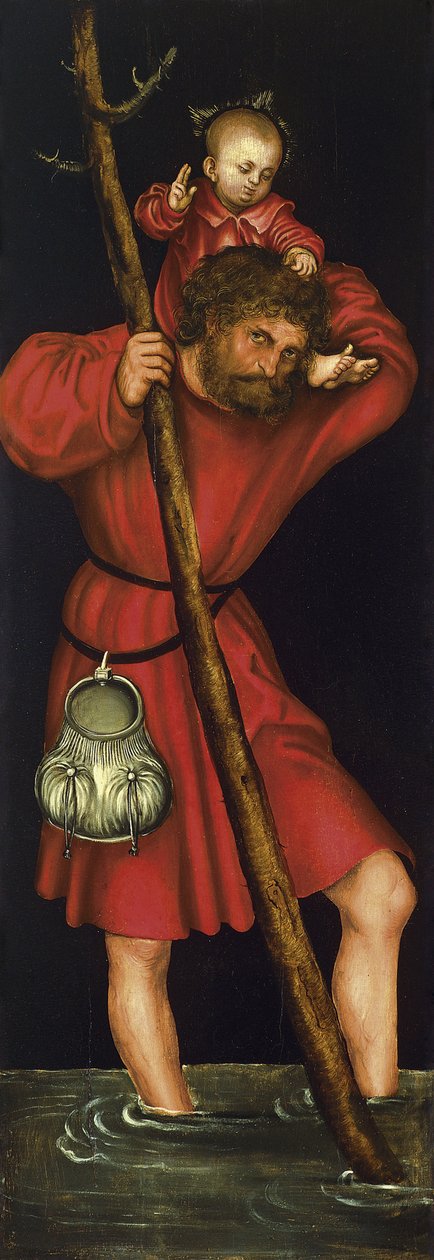 São Cristóvão, ca 1514 de Lucas Cranach the Elder