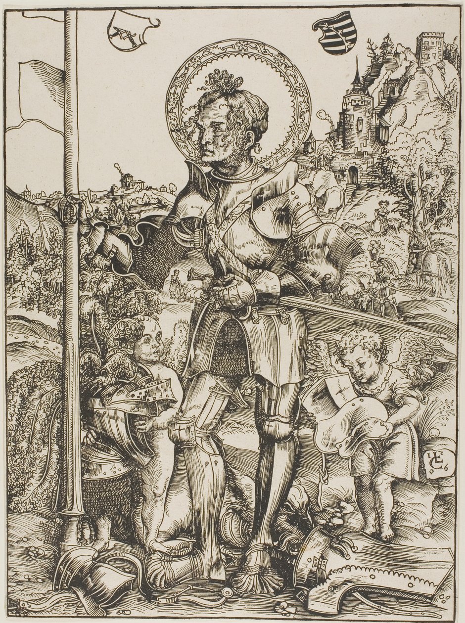 São Jorge em pé de Lucas Cranach the Elder