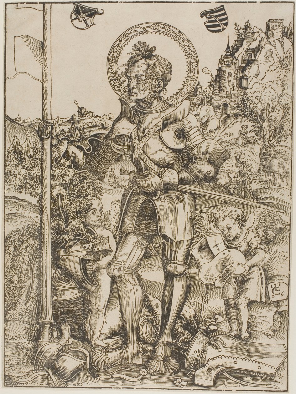 São Jorge em pé de Lucas Cranach the Elder