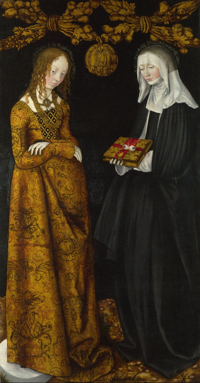 Santa Cristina e Otília de Lucas Cranach the Elder