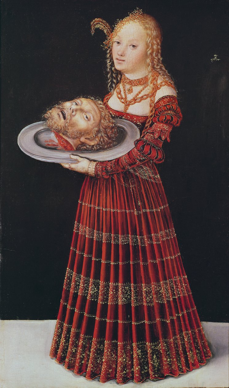 Salomé (óleo sobre madeira) de Lucas Cranach the Elder