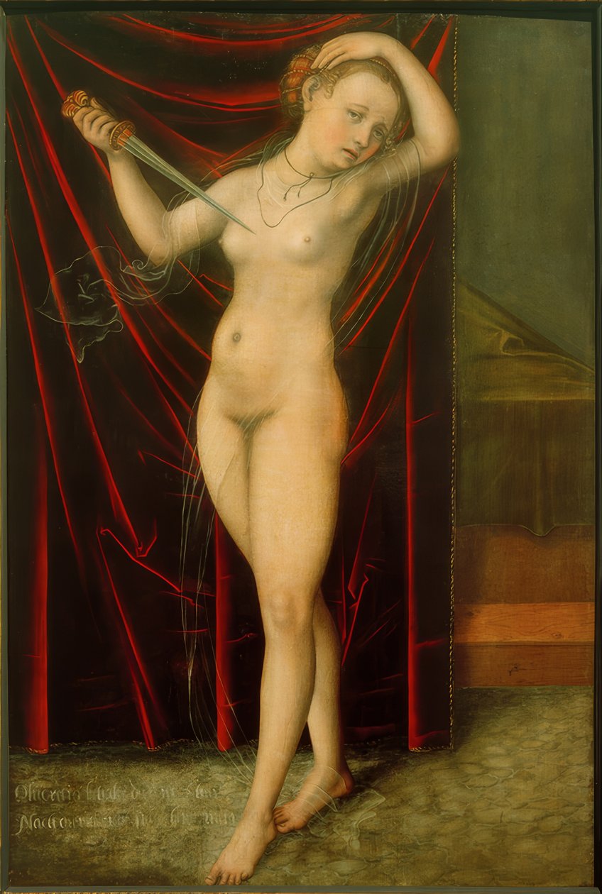 Suicídio de Lucretia de Lucas Cranach the Elder