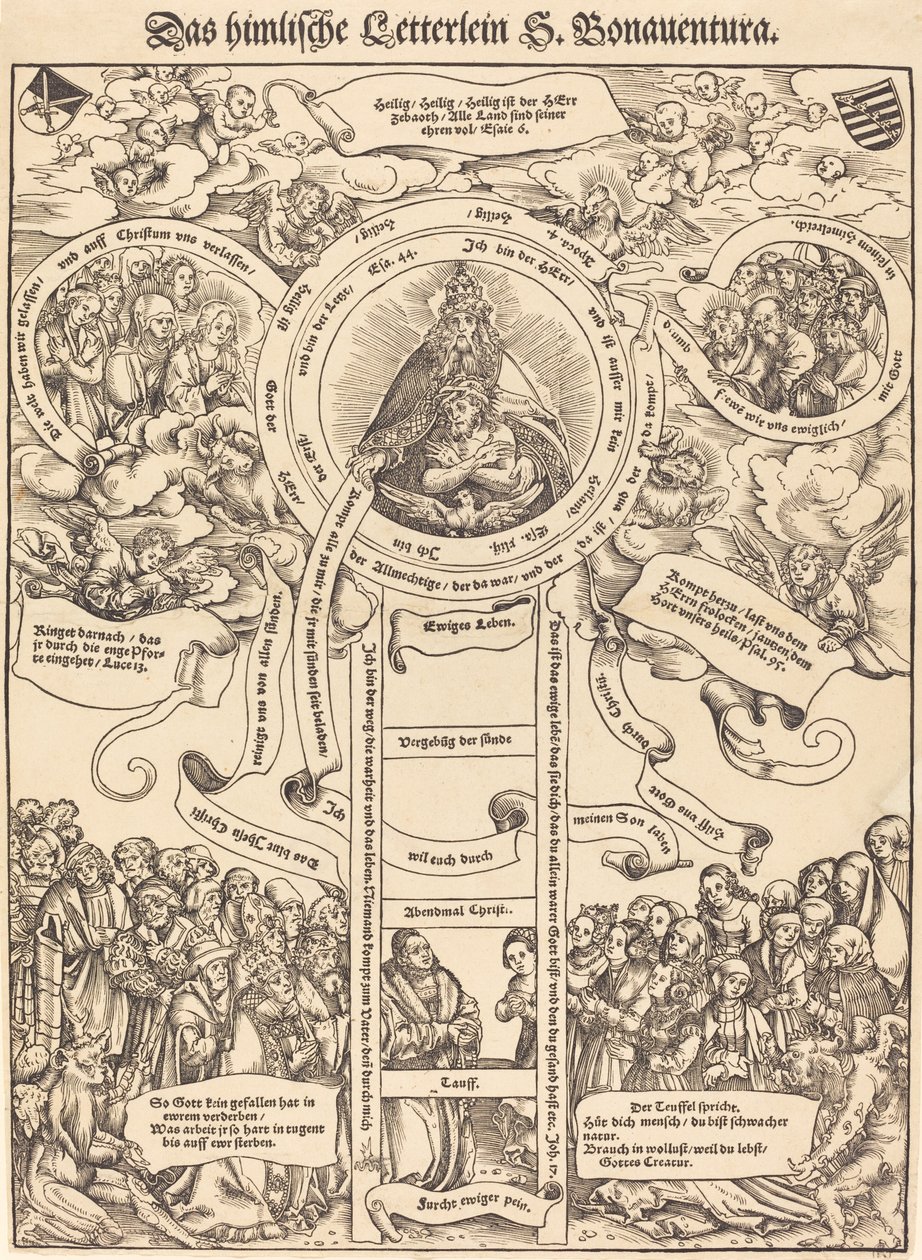 A Escada Celeste de São Boaventura de Lucas Cranach the Elder