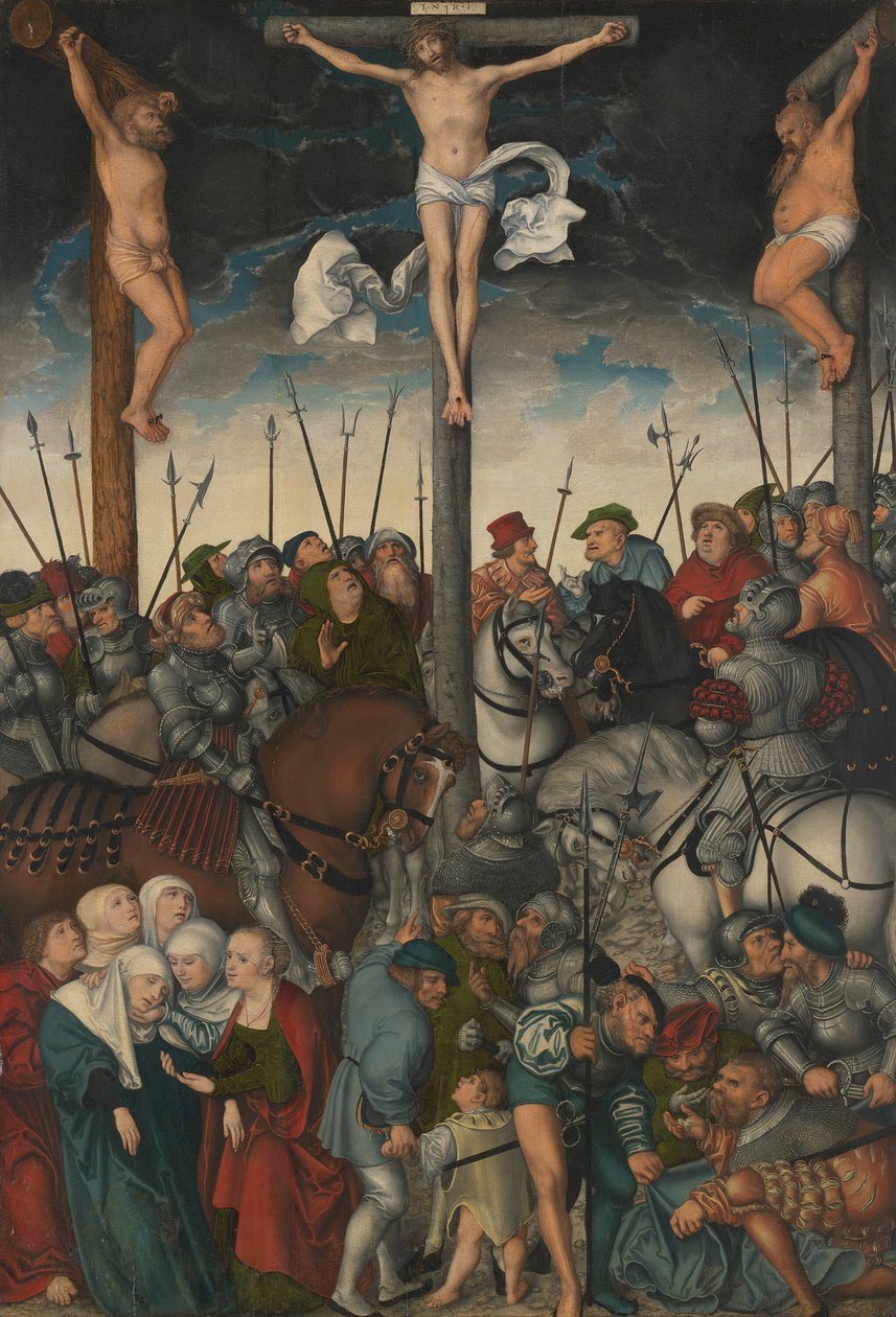 The Crucifixion, 1538. de Lucas Cranach the Elder