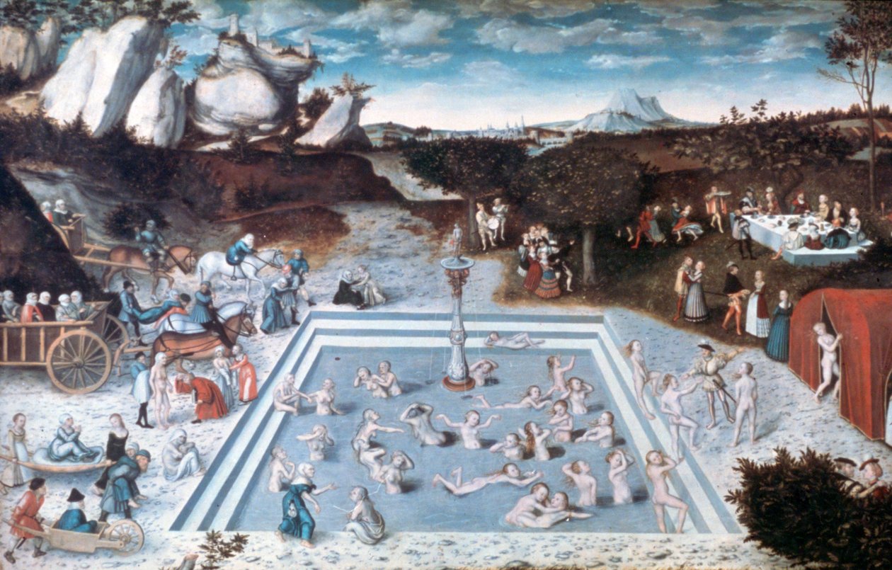 A Fonte da Juventude, 1546 de Lucas Cranach the Elder