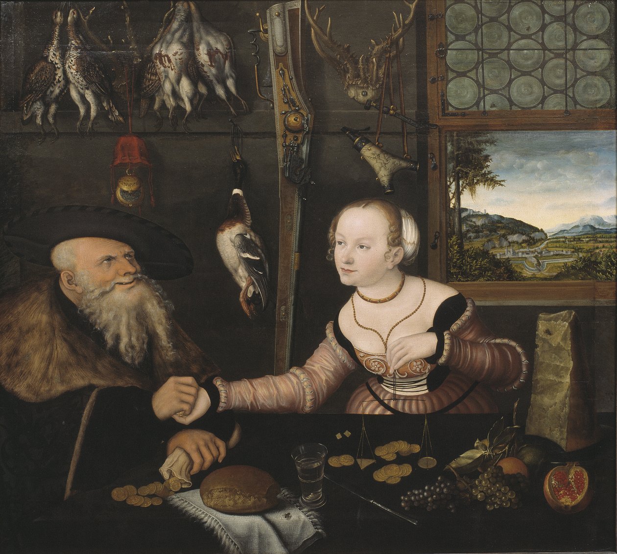 O casal mal-casado, 1532 de Lucas Cranach the Elder