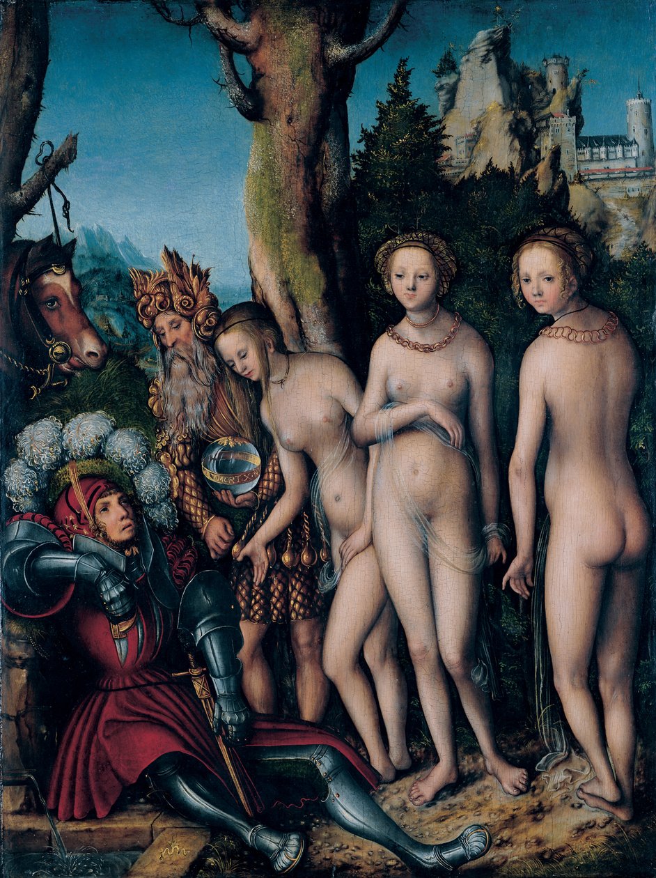 O Julgamento de Paris de Lucas Cranach the Elder